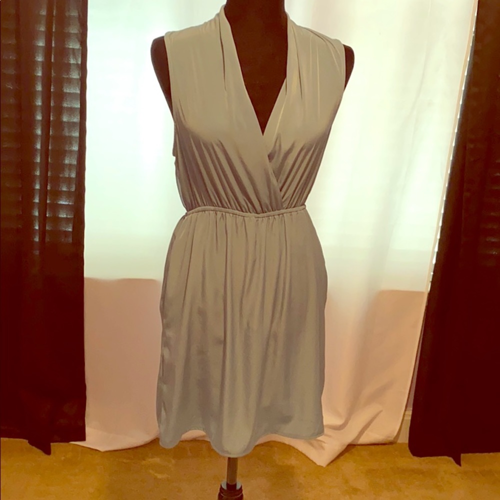 Light green dress with pockets